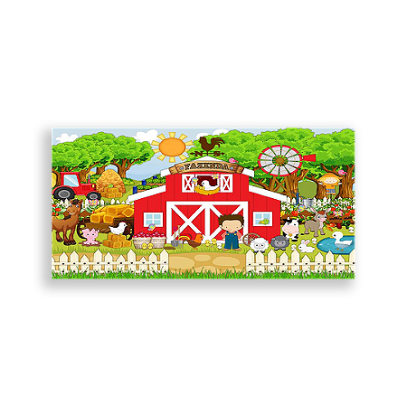 Capa Painel Retangular Sublimado - Fazenda