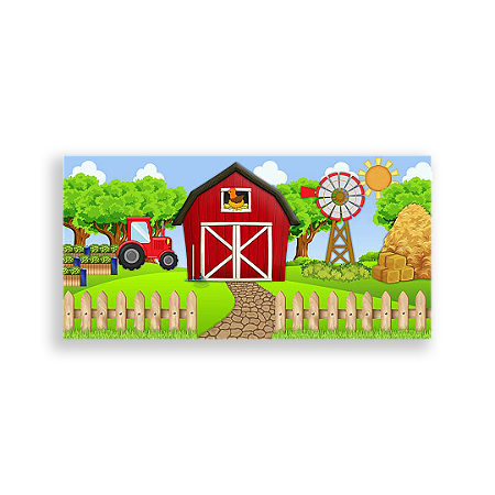 Capa Painel Retangular Sublimado - Fazenda