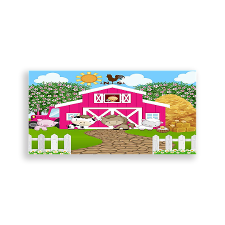 Capa Painel Retangular Sublimado - Fazenda Rosa