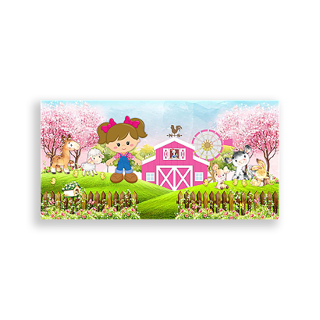 Capa Painel Retangular Sublimado - Fazenda Rosa