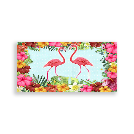 Capa Painel Retangular Sublimado - Flamingos