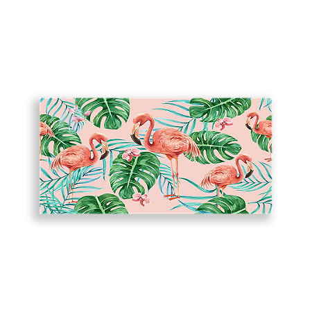 Capa Painel Retangular Sublimado - Flamingos