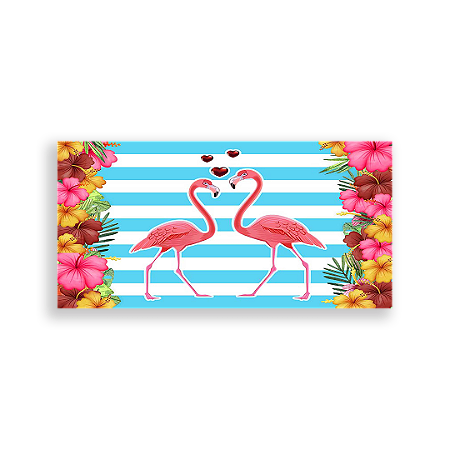 Capa Painel Retangular Sublimado - Flamingos