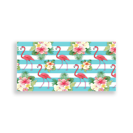 Capa Painel Retangular Sublimado - Flamingos