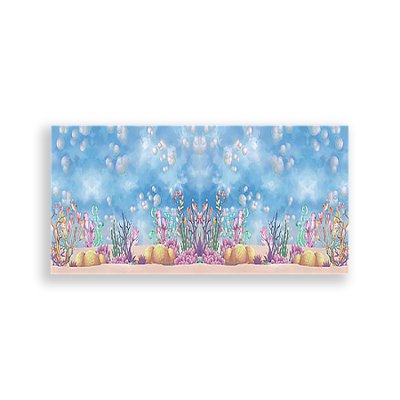 Capa Painel Retangular Sublimado - Fundo Do Mar