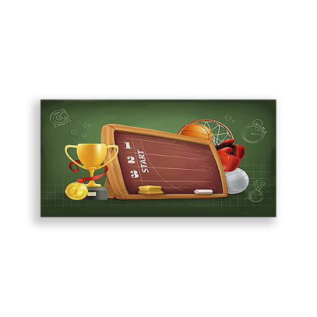 Capa Painel Retangular Sublimado - Futebol Esportes