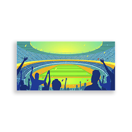 Capa Painel Retangular Sublimado - Futebol Esportes