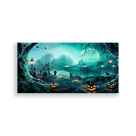Capa Painel Retangular Sublimado - Dia das Bruxas Halloween