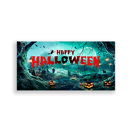 Capa Painel Retangular Sublimado - Dia das Bruxas Halloween