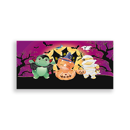 Capa Painel Retangular Sublimado - Dia das Bruxas Halloween