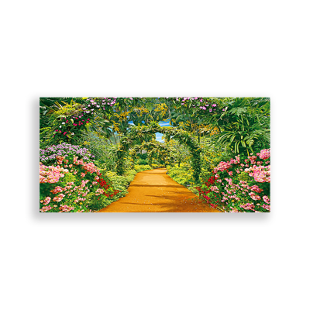 Capa Painel Retangular Sublimado - Jardim