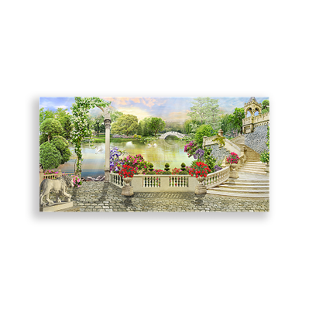 Capa Painel Retangular Sublimado - Jardim