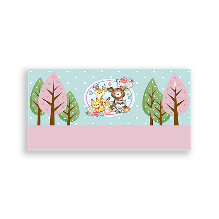 Capa Painel Retangular Sublimado - Jardim Encantado