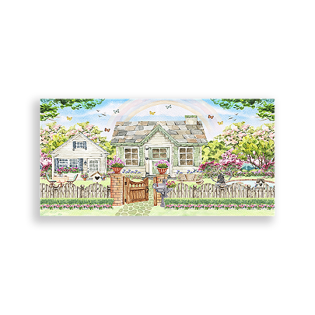 Capa Painel Retangular Sublimado - Jardim Encantado