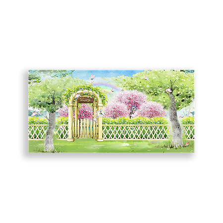 Capa Painel Retangular Sublimado - Jardim Encantado