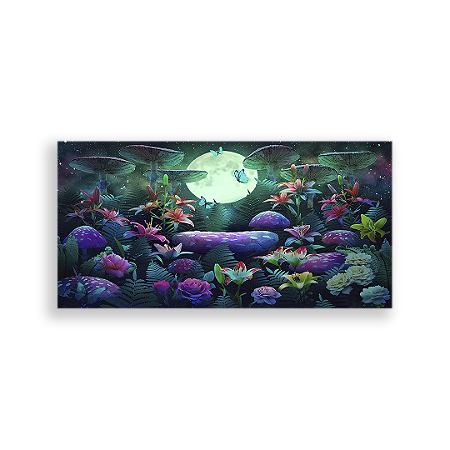 Capa Painel Retangular Sublimado - Jardim Encantado