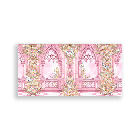 Capa Painel Retangular Sublimado - Jardim Encantado