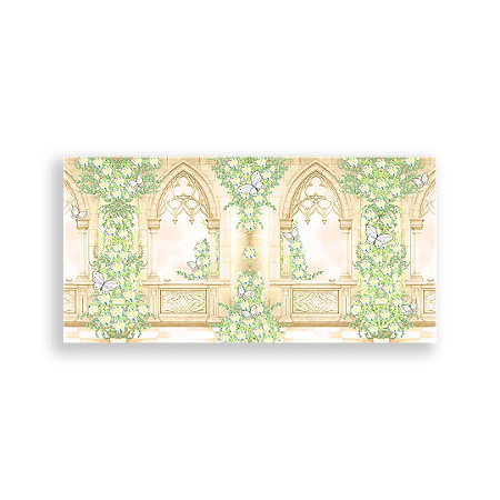 Capa Painel Retangular Sublimado - Jardim Encantado