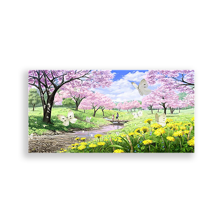 Capa Painel Retangular Sublimado - Jardim Encantado