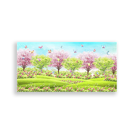 Capa Painel Retangular Sublimado - Jardim Encantado