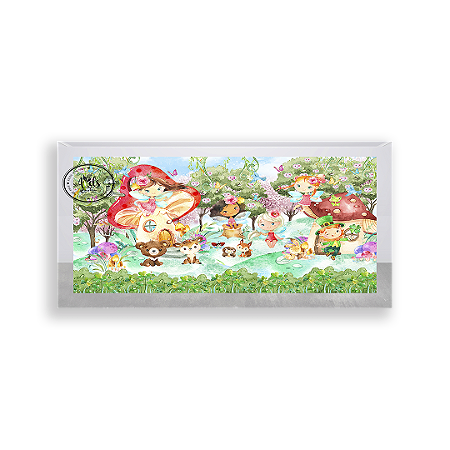 Capa Painel Retangular Sublimado - Jardim Encantado
