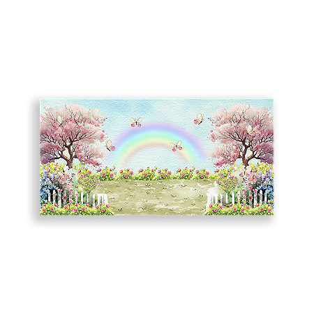 Capa Painel Retangular Sublimado - Jardim Encantado