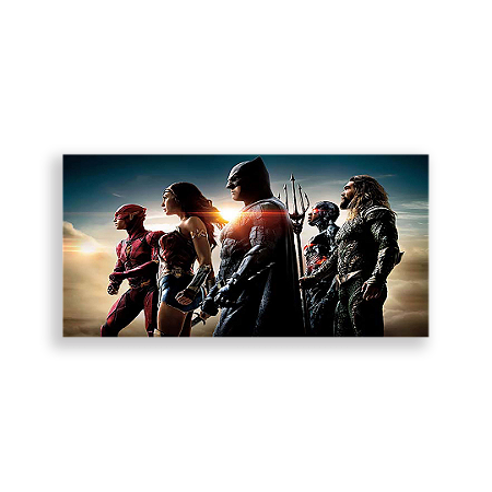 Capa Painel Retangular Sublimado - Liga Da Justiça