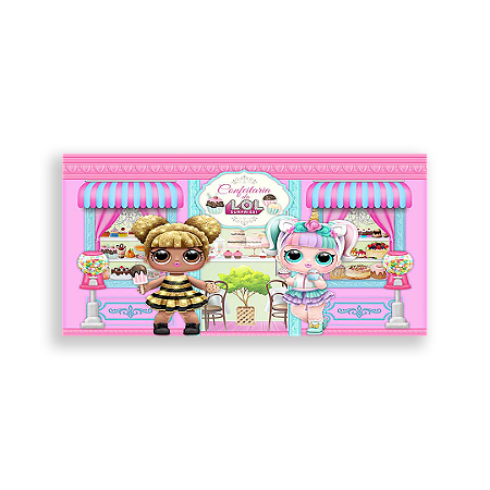 Capa Painel Retangular Sublimado - Lol Confeitaria