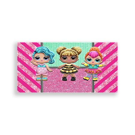 Capa Painel Retangular Sublimado - Lol Surprise