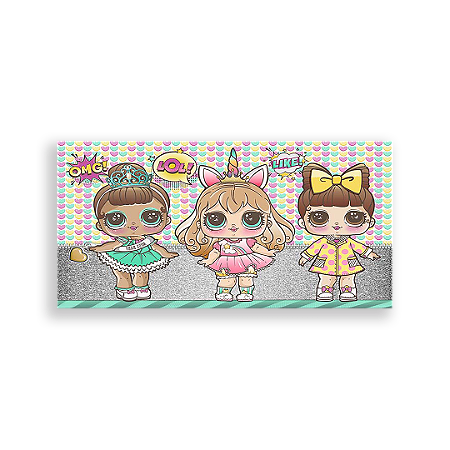 Capa Painel Retangular Sublimado - Lol Surprise