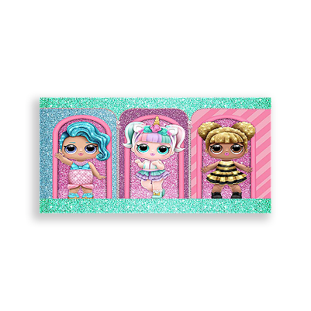 Capa Painel Retangular Sublimado - Lol Surprise