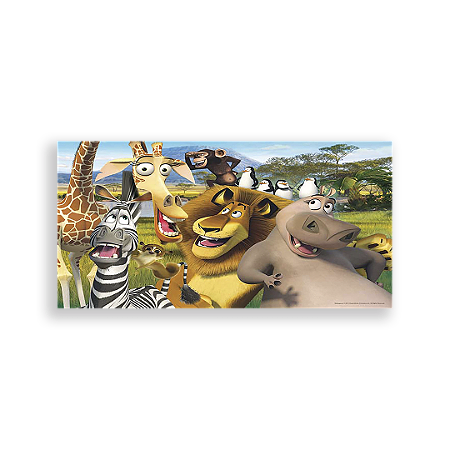 Capa Painel Retangular Sublimado - Madagascar