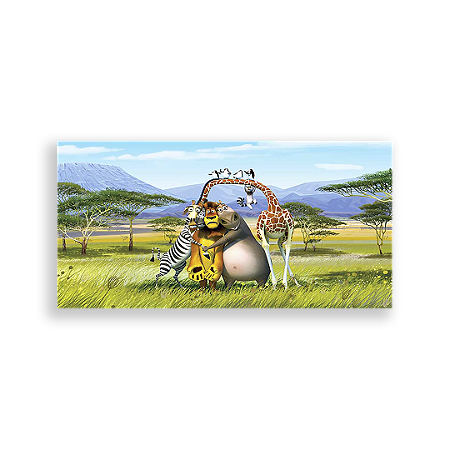 Capa Painel Retangular Sublimado - Madagascar