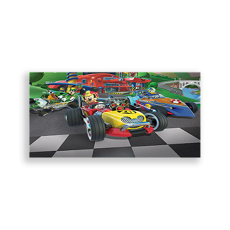 Capa Painel Retangular Sublimado - Mickey Sobre Rodas