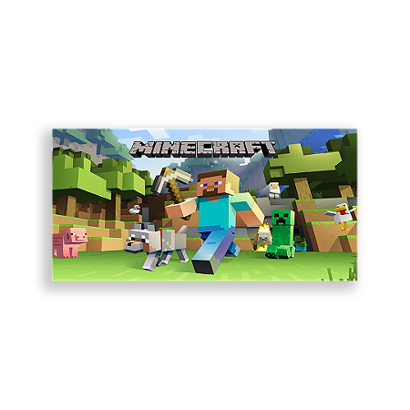 Capa Painel Retangular Sublimado - Minecraft