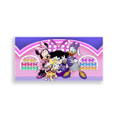 Capa Painel Retangular Sublimado - Minnie Rosa