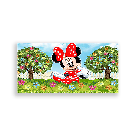 Capa Painel Retangular Sublimado - Minnie Vermelha