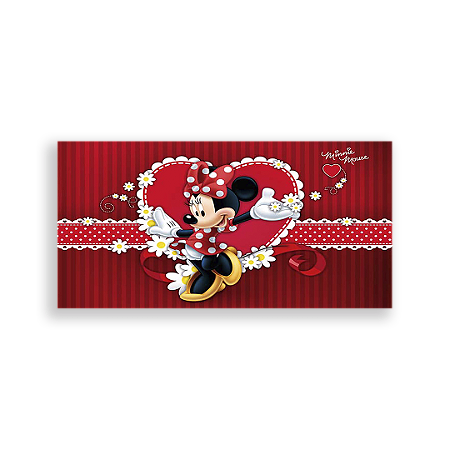 Capa Painel Retangular Sublimado - Minnie Vermelha