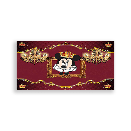 Capa Painel Retangular Sublimado - Minnie Vermelha