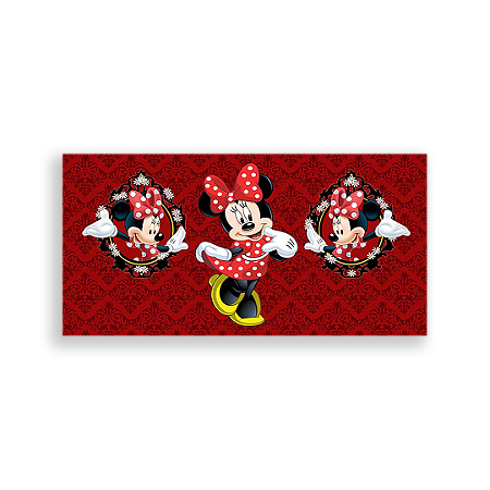 Capa Painel Retangular Sublimado - Minnie Vermelha