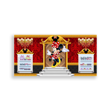 Capa Painel Retangular Sublimado - Minnie Vermelha