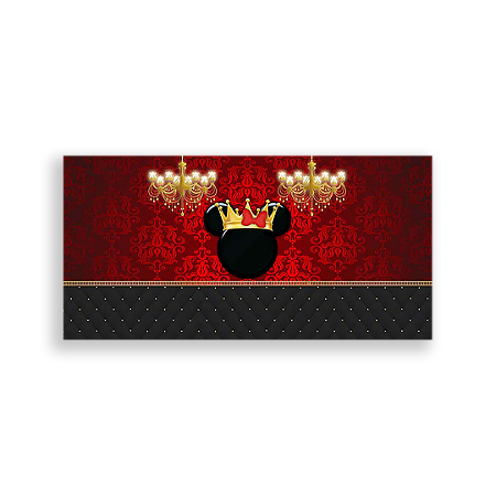 Capa Painel Retangular Sublimado - Minnie Vermelha