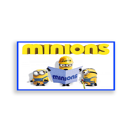 Capa Painel Retangular Sublimado - Minnions