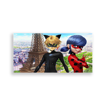 Capa Painel Retangular Sublimado - Miraculous
