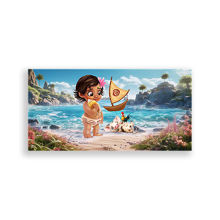 Capa Painel Retangular Sublimado - Moana