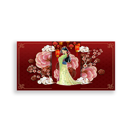 Capa Painel Retangular Sublimado - Mulan