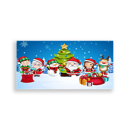 Capa Painel Retangular Sublimado - Natal