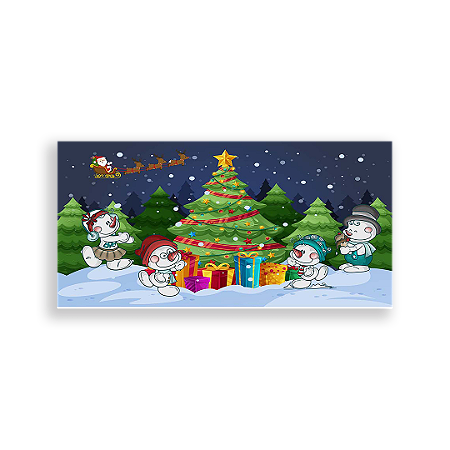 Capa Painel Retangular Sublimado - Natal