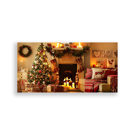 Capa Painel Retangular Sublimado - Natal