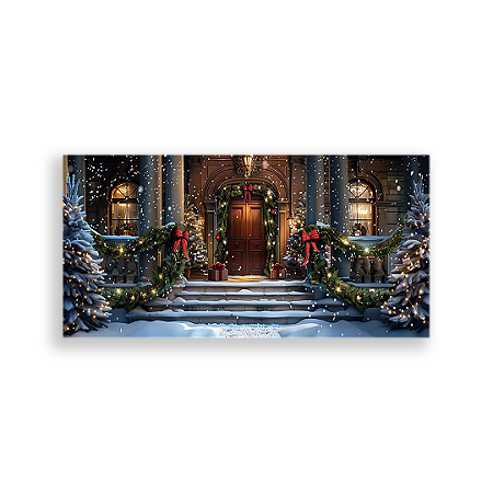 Capa Painel Retangular Sublimado - Natal